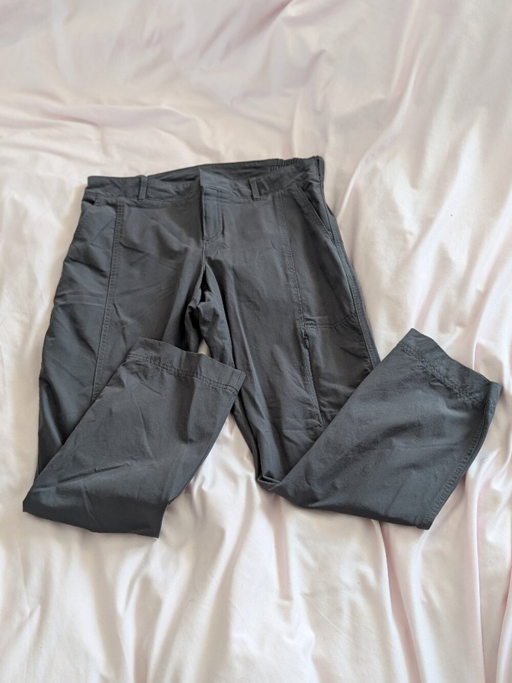 Kirkland Signature Grey Ladies Travel Pant Stretch Size 4